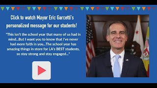 Mayor Eric Garcetti Welcomes LA's BEST Students Back to School