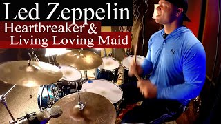 Led Zeppelin - Heartbreaker & Living Loving Maid - Drum Cover