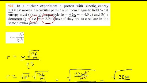 In a nuclear experiment a proton with kinetic energy