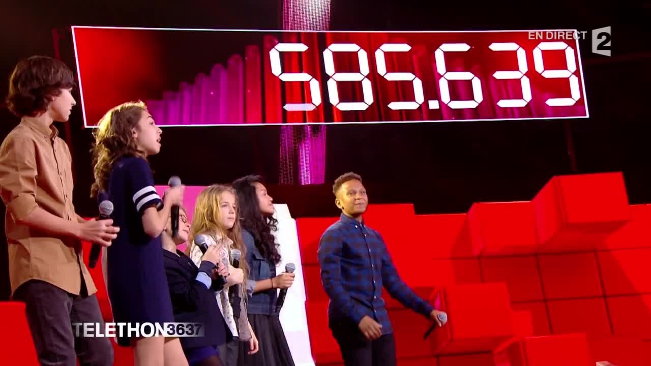 Les WeAreKidsUnited font vibrer le plateau du #Téléthon2015 - 04/12/2015