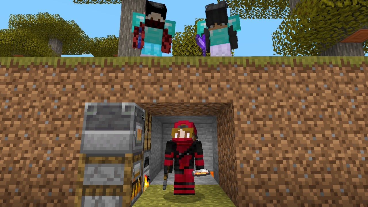 Minecraft Speedrunner VS 2 Hunters (Manhunt)