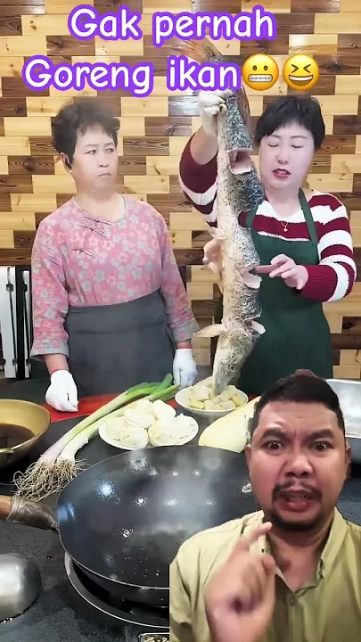 MENGGORENG IKAN TAKUT BANGET #funny #shortsfeed #comedy #goodthing #cute