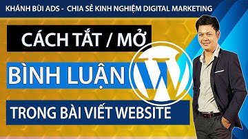 Cách tắt và mở bình luận trên website Wordpress - #1 Nốt nhạc