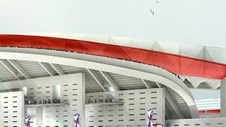 Cruz y Ortiz Arquitectos • Wanda Metropolitano - Club Atlético de Madrid football stadium • Render