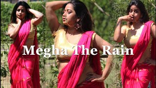 Megha The Rain Shoot-39 In Beautiful Kota Pink Saree Saree Lover Hot Saree Sareelover