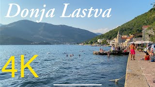 Donja Lastva 🌊 Tivat Montenegro 🇲🇪 Walking Tour 4K ▶︎Captions