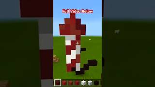 FireWork Rocket Pixel Art in Minecraft #tutorial #pixelart #rocket #art #minecraft #bedrock #short