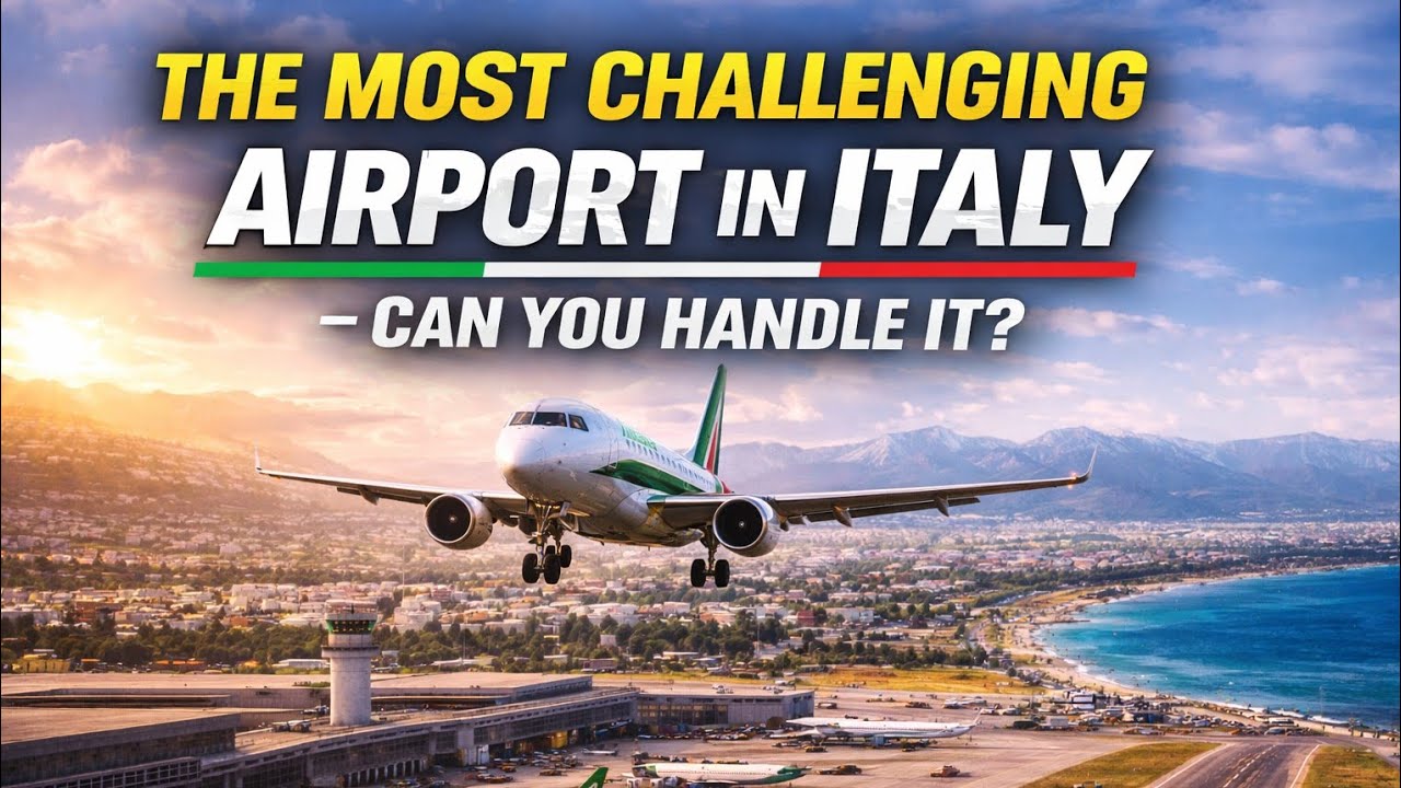 The Most Challenging Airport in Italy | Bari Gameplay