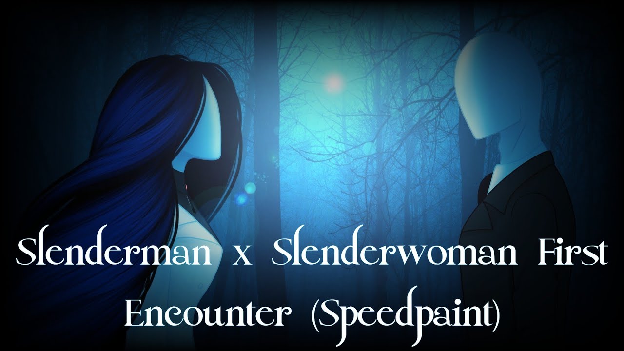 Slenderman x Slenderwoman First Encounter (Speedpaint)