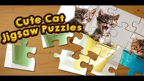Cats and Kittens Jigsaw Puzzles Game for Kids - App Gameplay Video