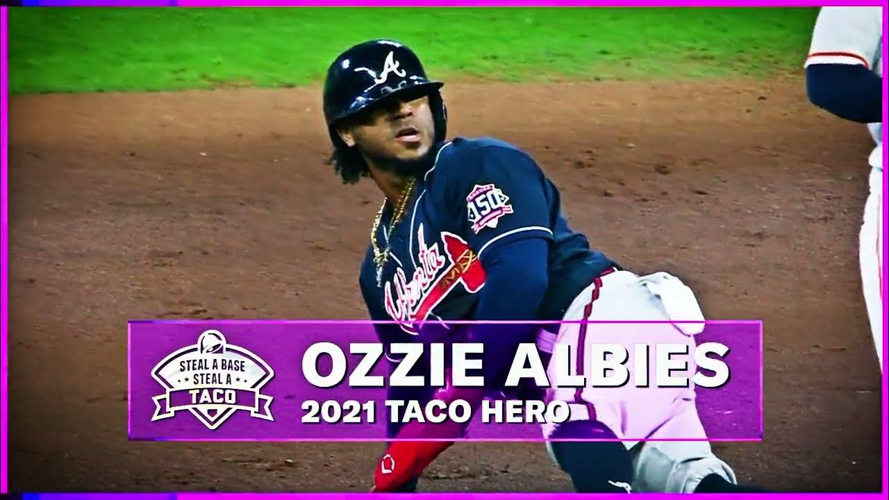 Ozzie Albies gets America free Taco Bell tacos after stealing base