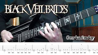 Black Veil Brides - Certainty (Guitar Cover + TABS)