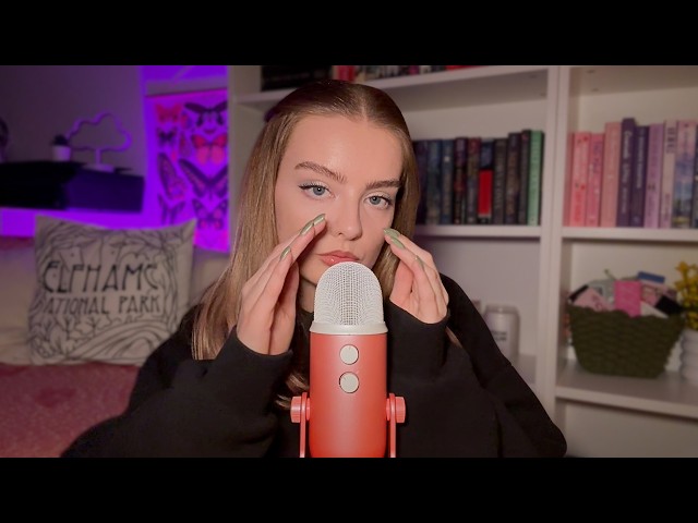 ASMR ramble 😴 close cupped whispers and hand sounds