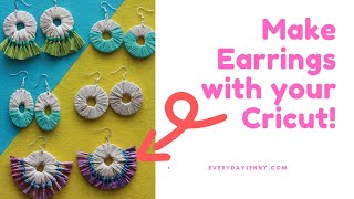 DIY Raffia Earrings with your Cricut