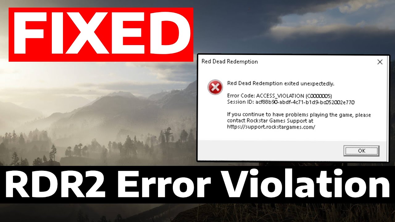 How To Fix Red Dead Redemption Access Violation Error c0000005