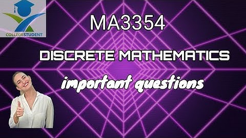 #MA3354 discrete mathematics important questions # Anna University 2021 regulation