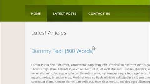 PHP/MySQL CMS (Content Management System) - GreenFever V1.0