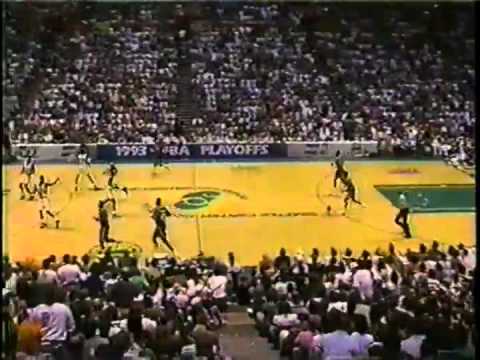 Remember The Sonics: Amazing 2nd Half vs Utah Jazz (1993 WCR1 Game 5)