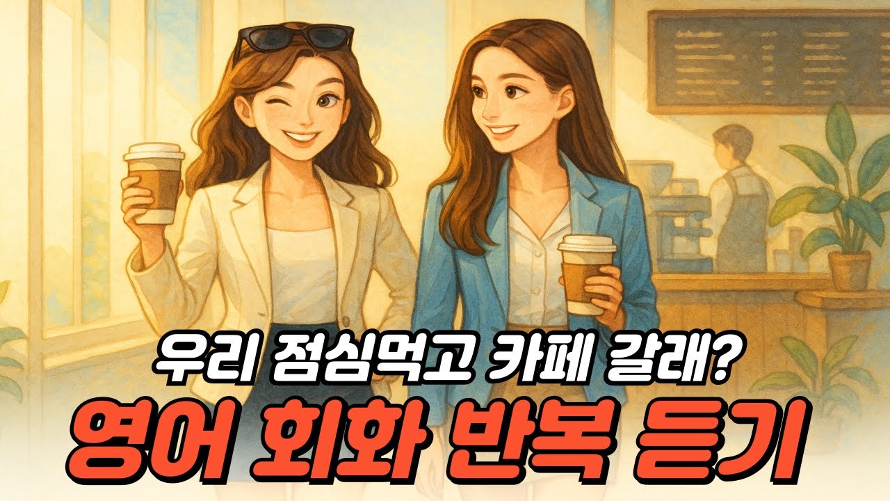 영어 회화 반복 듣기 - 우리 점심먹고 카페갈래?☕️ 카페 영어 완전정복!