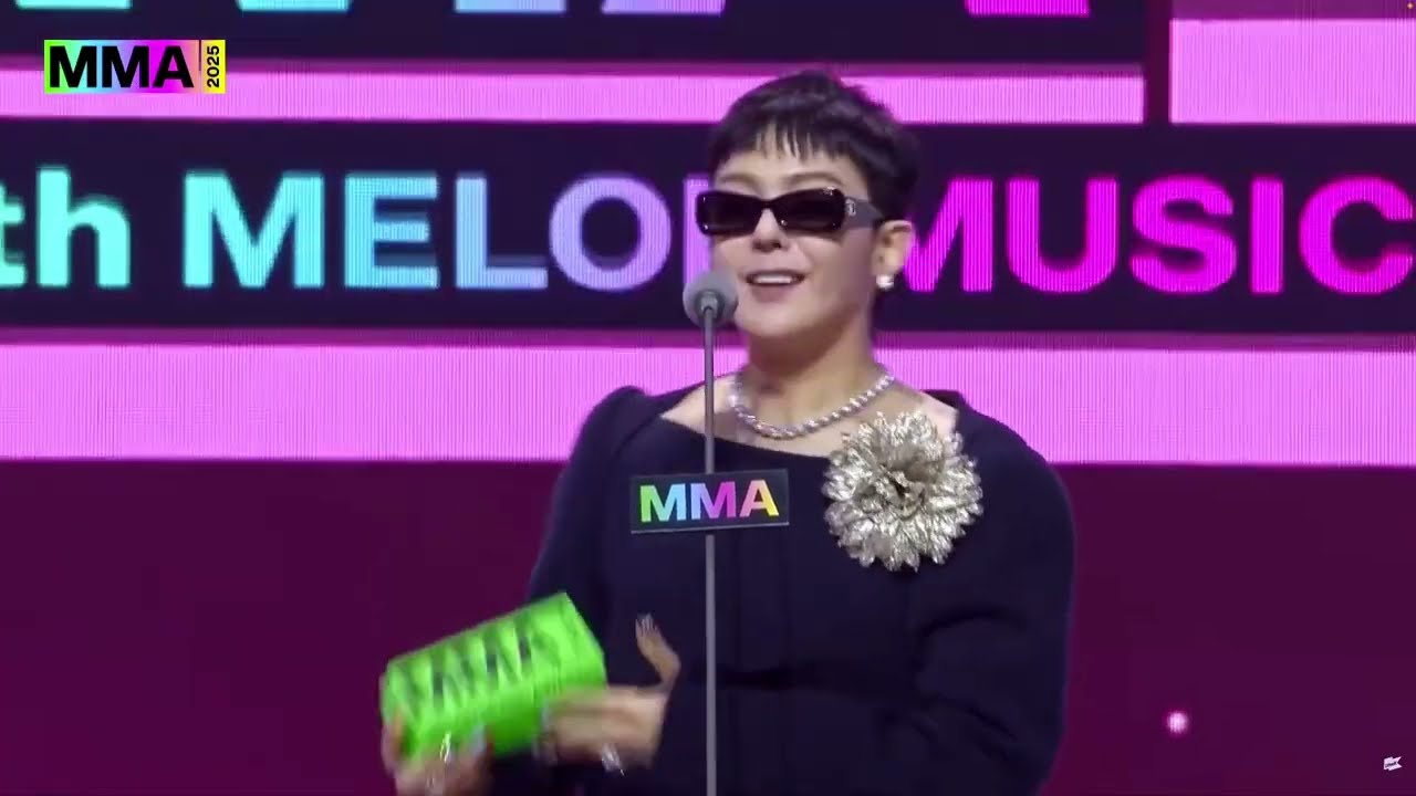 G-DRAGON MMA 2025 Speech | Top 10 Artist Award Full Moment