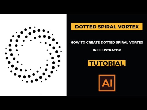 How to create dotted spiral vortex in Adobe illustrator | Adobe Illustrator tutorial