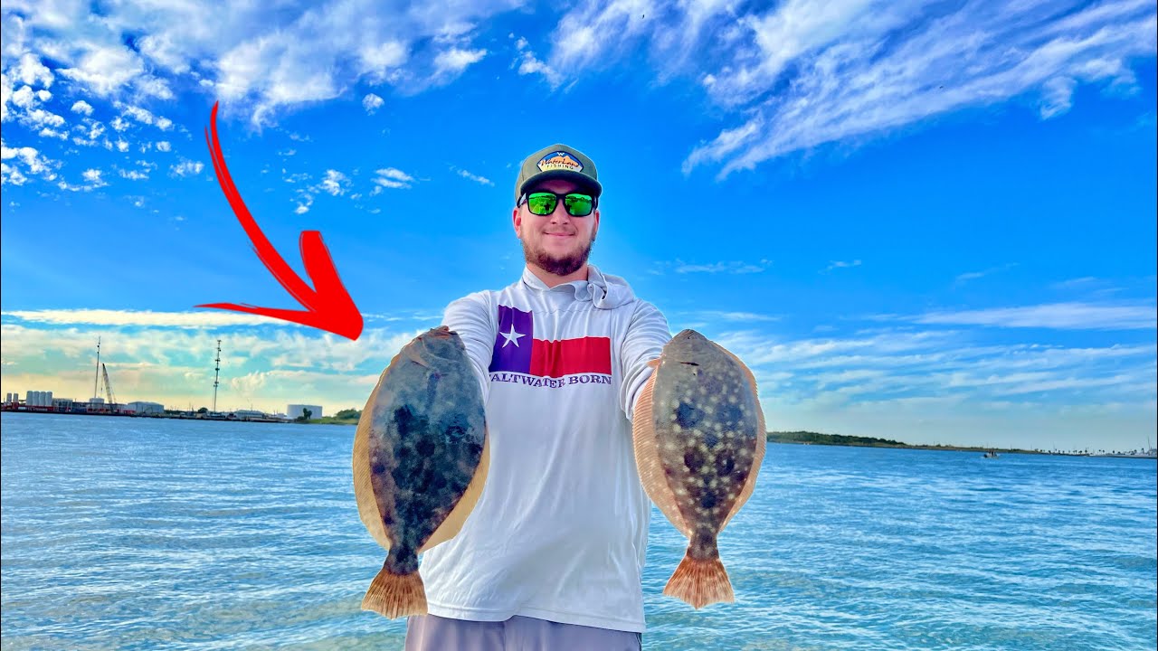 FLOUNDER FISHING Galveston (Catch & Cook) stuffed flounder YouTube
