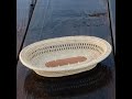 Large Sustainable Fair Trade Handmade Oval Tray With Palm Leaf Center