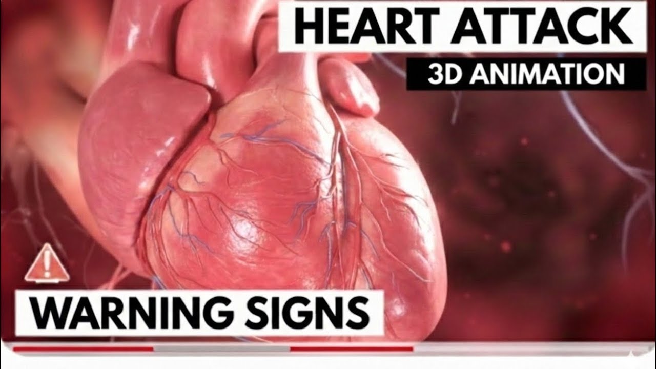 Recognizing The Heart Attack Warnings |3d Animation 