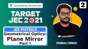 Geometrical Optics: Plane Mirror Part 1 | Physics | Target IIT-JEE 2021 | Pankaj Singh | Unacademy