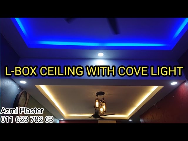 L Box Ceiling With E Light Plaster