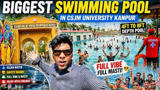 Biggest Swimming Pool in CSJM University Kanpur 😍| Full Vibe & Fun 💦