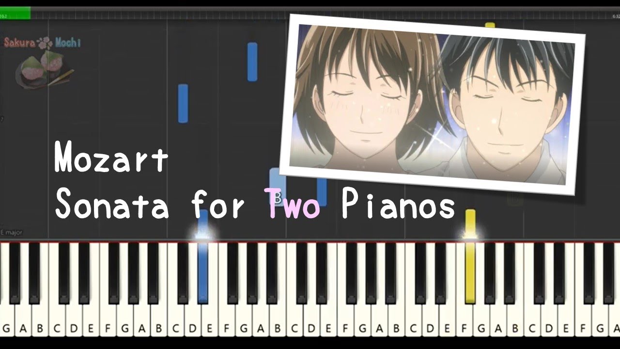 Nodame Cantabile - Mozart Sonata for Two Pianos in D, K. 448 - YouTube