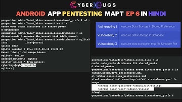 Android App Pentesting Course | MAPT | Insecure Data Storage In Android Application | In Hindi