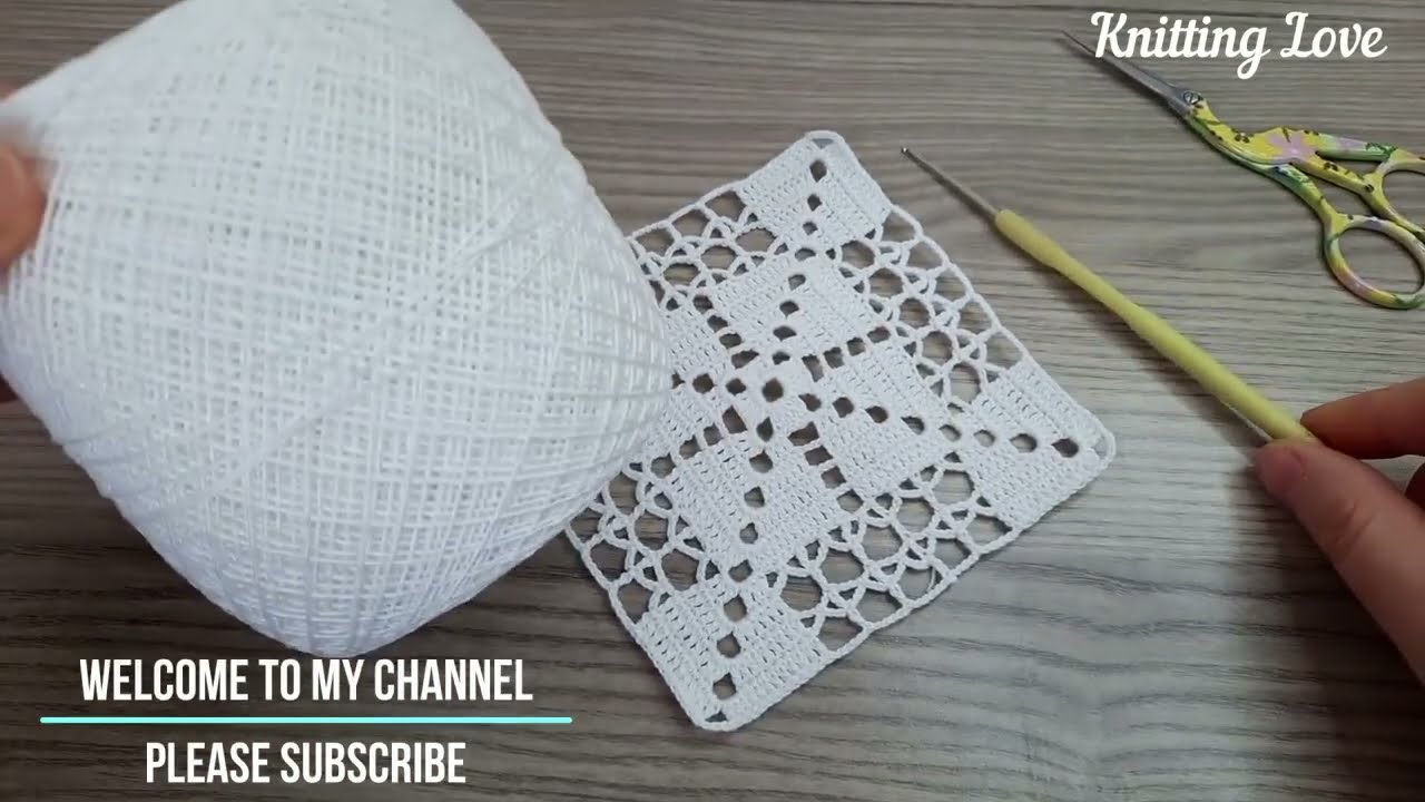 VERY EASY CROCHET: How to Crochet a Granny Square for Beginners.Bu Kare Tığ işi model bayılacaksınız