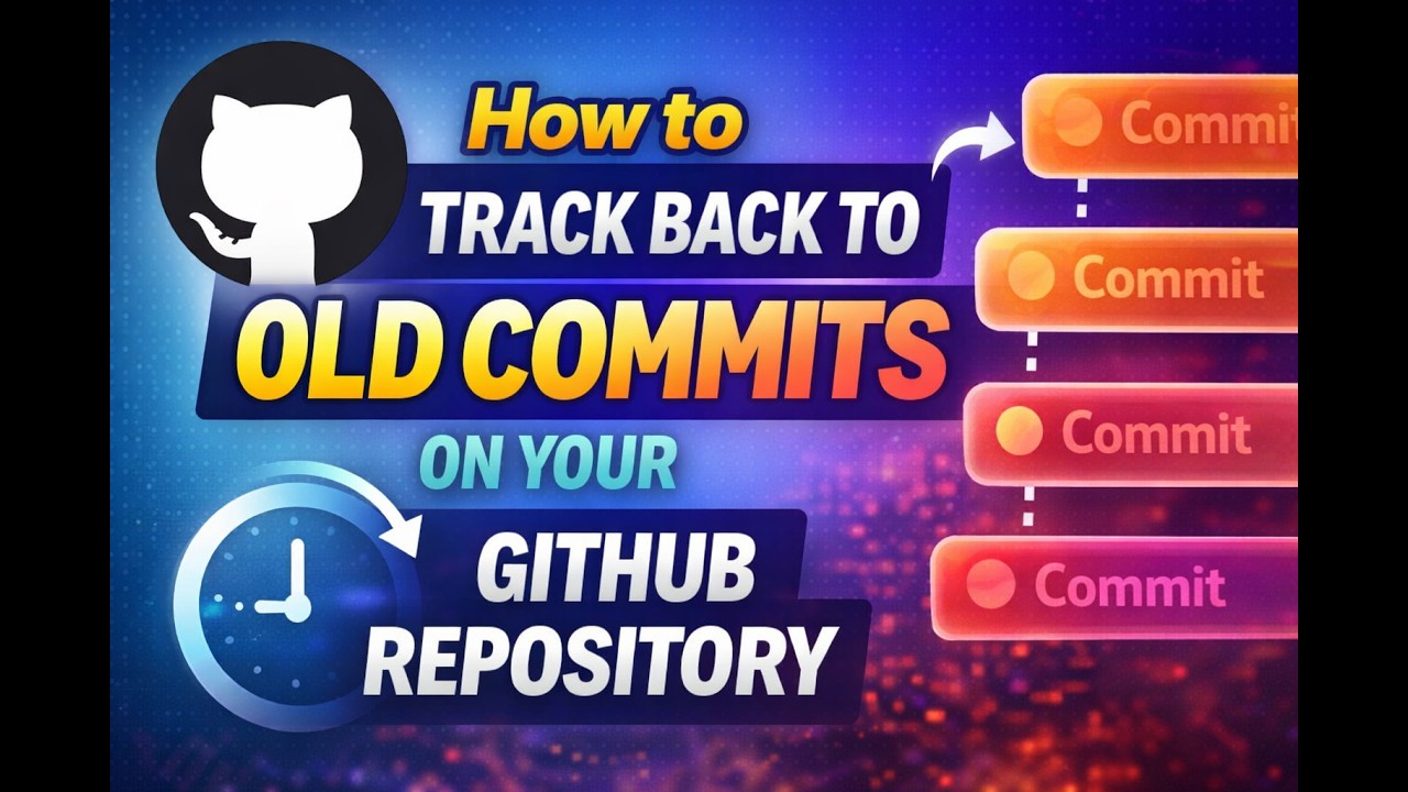 How to track back to old commits on your Github Repository - YouTube