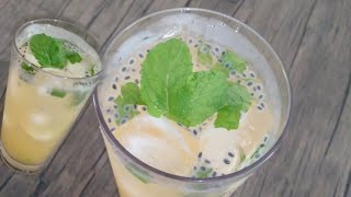 ES MOJITO KEKINIAN TANPA SODA // MINUMAN SEHAT BERBUKA PUASA