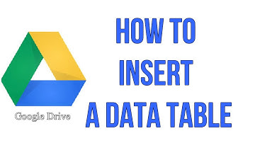 How To Insert A Data Table In Your Google Text Document
