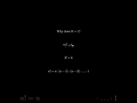Why does 0!