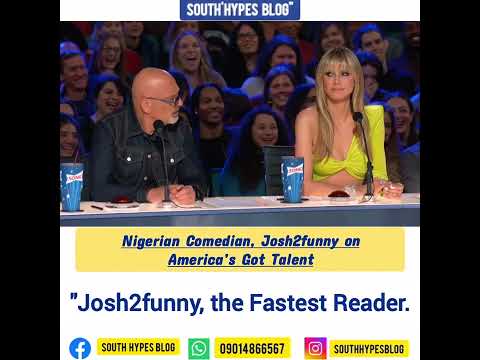 Josh2funny the Fastest Reader at America Got Talent || SouthHypesBlog.Com