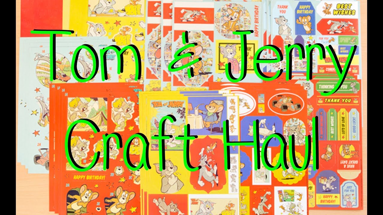 Tom & Jerry Paper Craft Die Collection Haul - YouTube