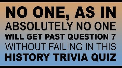 Ultimate History Quiz Challenge: Test Your Knowledge!
