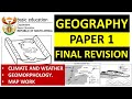 GEOGRAPHY P.1  FINAL REVISION: CLIMATE & WEATHER, MAP WORK, TROPICAL & MID CYCLONES THUNDEREDUC