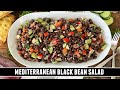 Mediterranean Black Bean Salad HEART HEALTHY 10 Minute Recipe