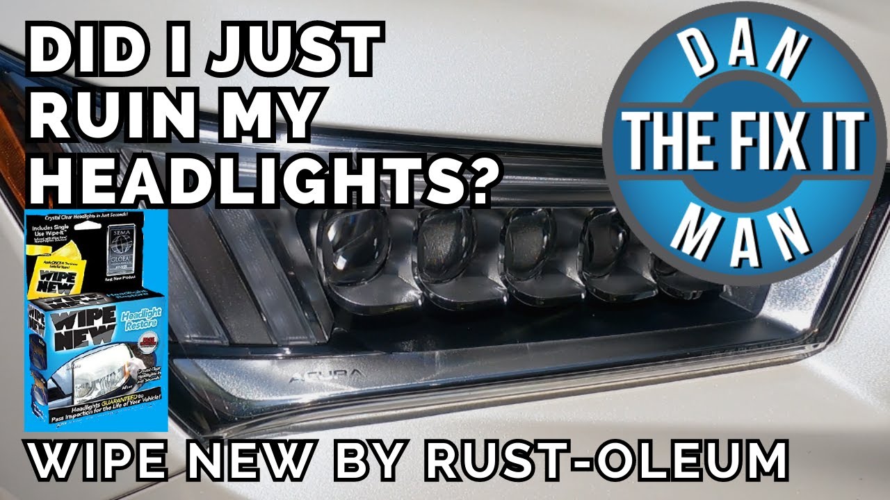 Headlight Restoration Review: headlight restore: Rustoleum Wipe New headlight  restore review [36] 