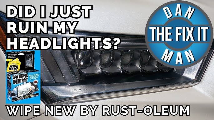 Headlight Restoration Review: headlight restore: Rustoleum Wipe New headlight  restore review [36] 