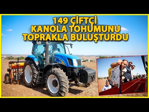 Silivri'de Kanola Tohumları Toprakla Buluştu