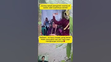 Jarang sekali pengantin wanita di sawer oleh suaminya sendiri #ngakak #lucu