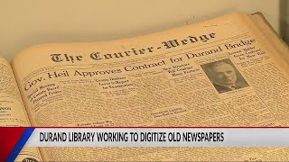 Durand Community Library digitizing its collection of newspapers