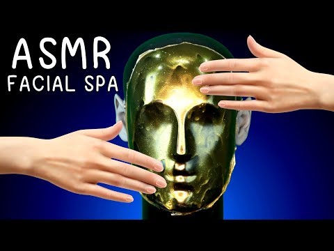 Relaxing ASMR Spa Facial Treatment and Massage 🌸 ASMR สปาหน้า มาร์คหน้า ทองคำ นวดหน้า