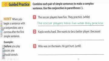 Lesson 16- Subordinating Conjunctions and Complex Sentences